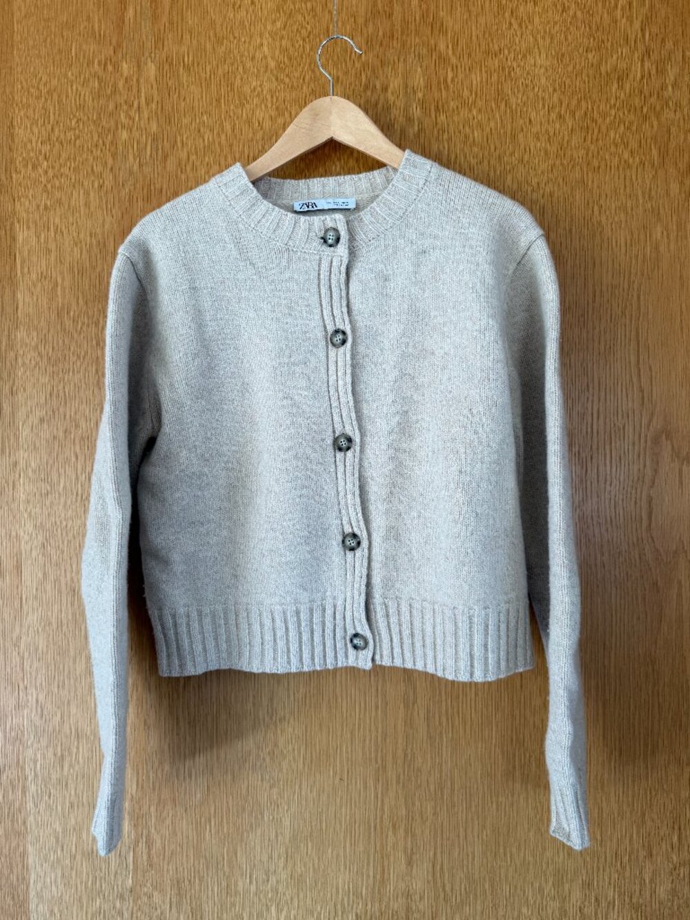 Zara 100% Wool Oatmeal Sweater - L - Women's
